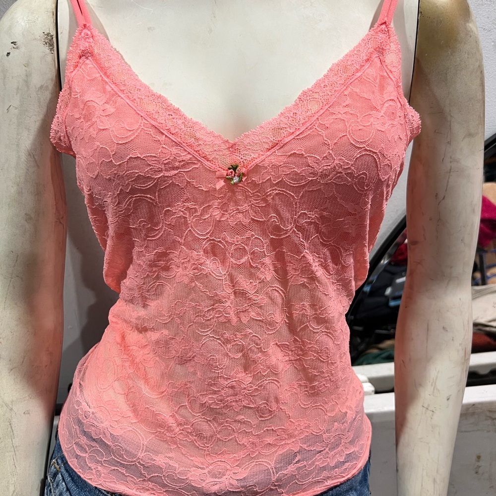 Victoria Secret Lace Pink Cami Top